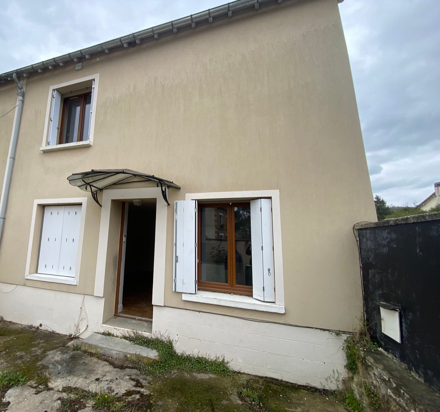 Façade du lot A, état actuel