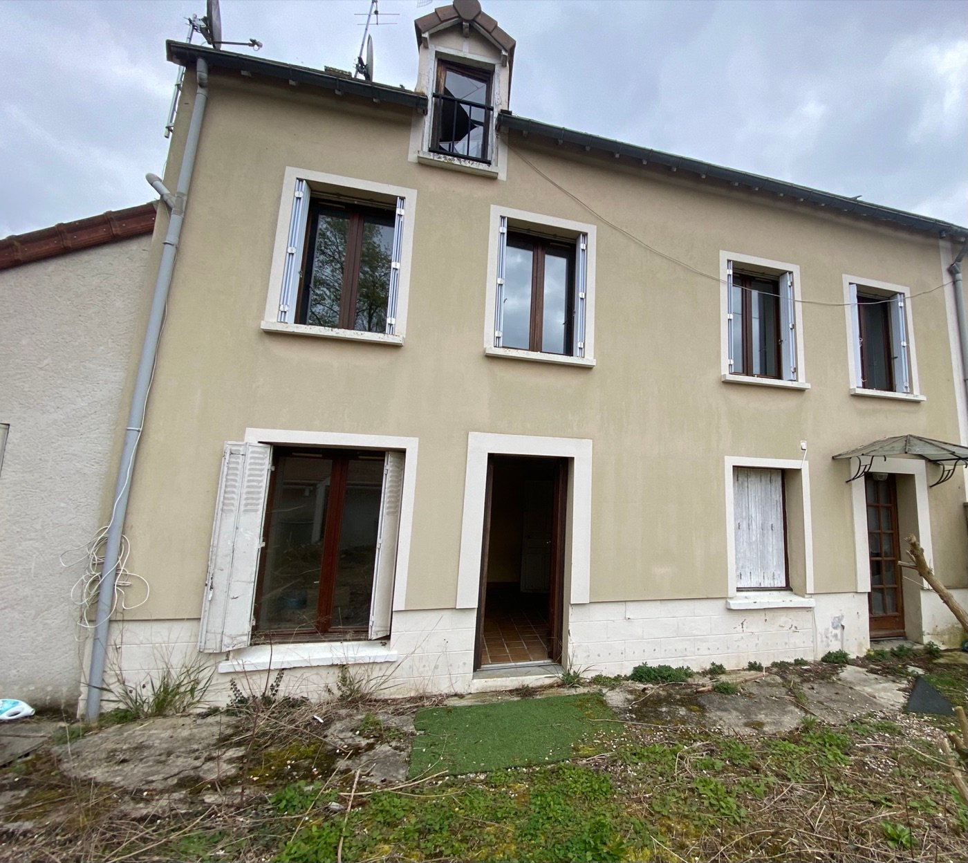 Façade du lot B, état actuel
