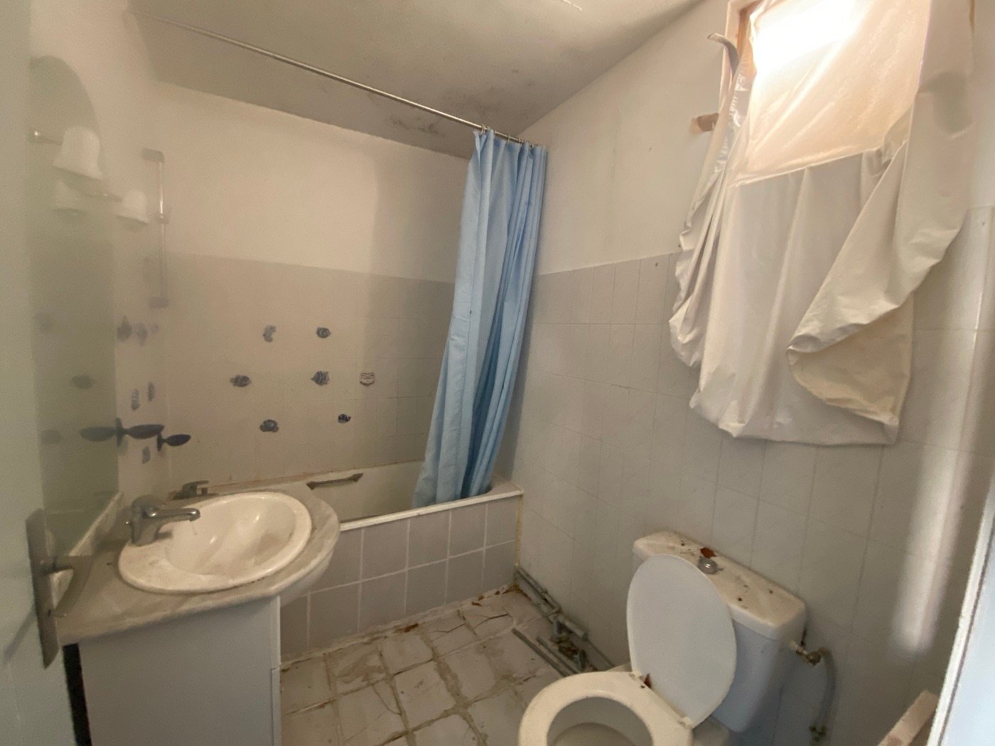 Salle d'eau du lot B, état actuel