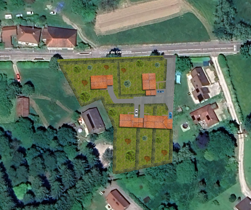 Plan d'insertion du lotissement Route de Grenoble